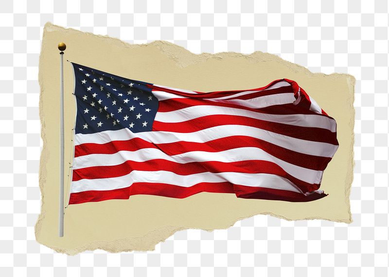 American flag png ripped paper | Free PNG - rawpixel