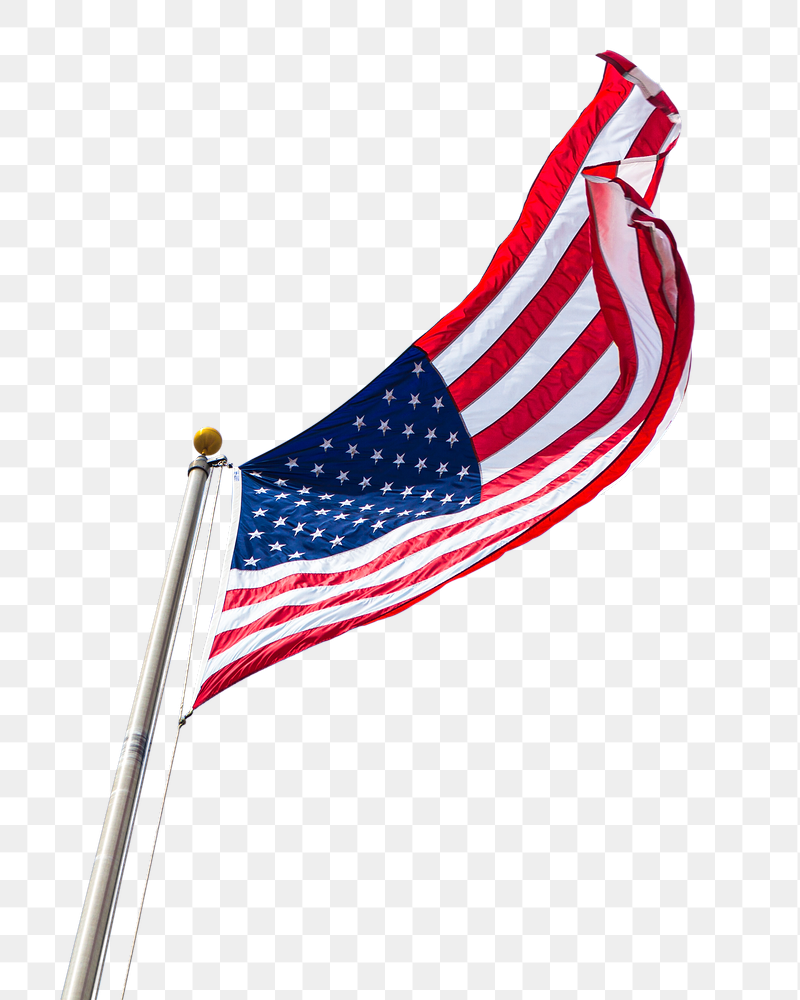 American flag png sticker, transparent | Free PNG - rawpixel