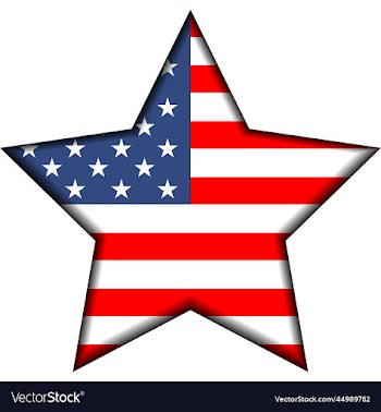 american flag star icon
