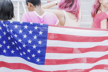 American flag with women wearing | Free Photo - rawpixel