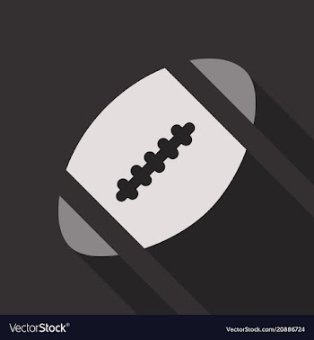American football ball isolated on background vector image