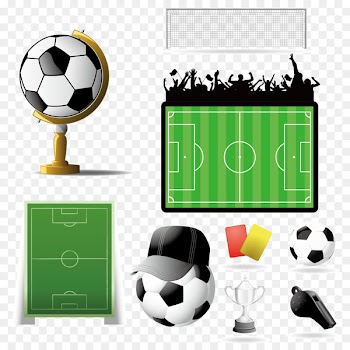 American football Football pitch Football player - Football theme element vector material 