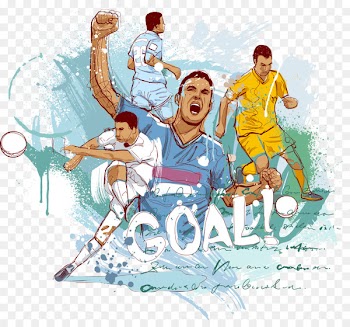 American football Goal Football player - Vector football 