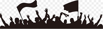 American football Poster Fan - Silhouette figures 