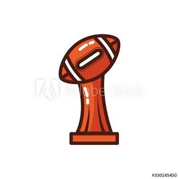 american football sport balloon trophy award