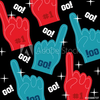 american football sport gloves number one pattern