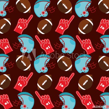american football sport pattern background