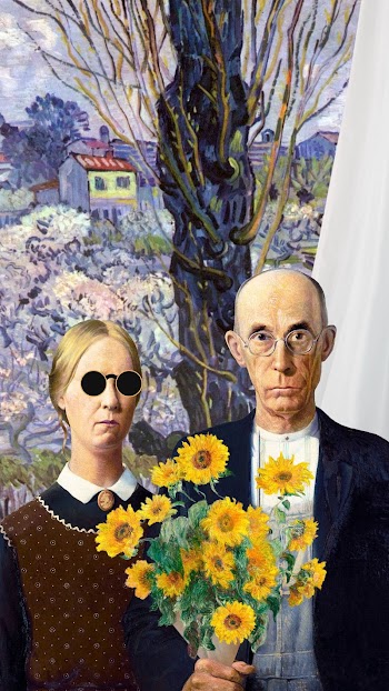 American Gothic iPhone wallpaper. Remixed | Free Photo - rawpixel
