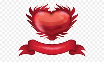 American Heart Association Cardiovascular disease - Red Heart with Banner PNG Clipart Picture 