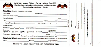 American Legion Riders — American Legion Parma Heights Post 703
