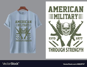 american military t-shirt design