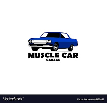 american muscle car isolated