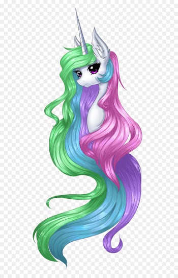 American Paint Horse Pony Cartoon Comics - Hand Painted Princess 