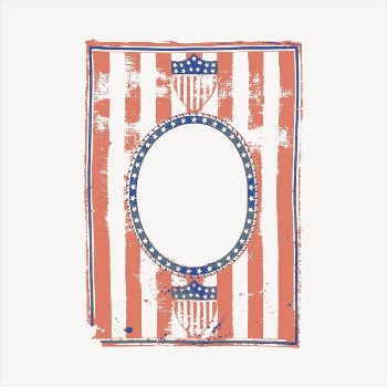 American patriotic frame  clipart, | Free Vector - rawpixel
