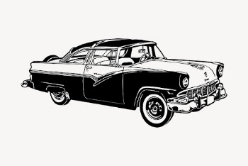 American vintage car clipart, vehicle | Free Vector - rawpixel
