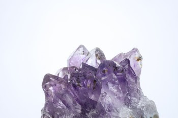 Amethyst on clear background