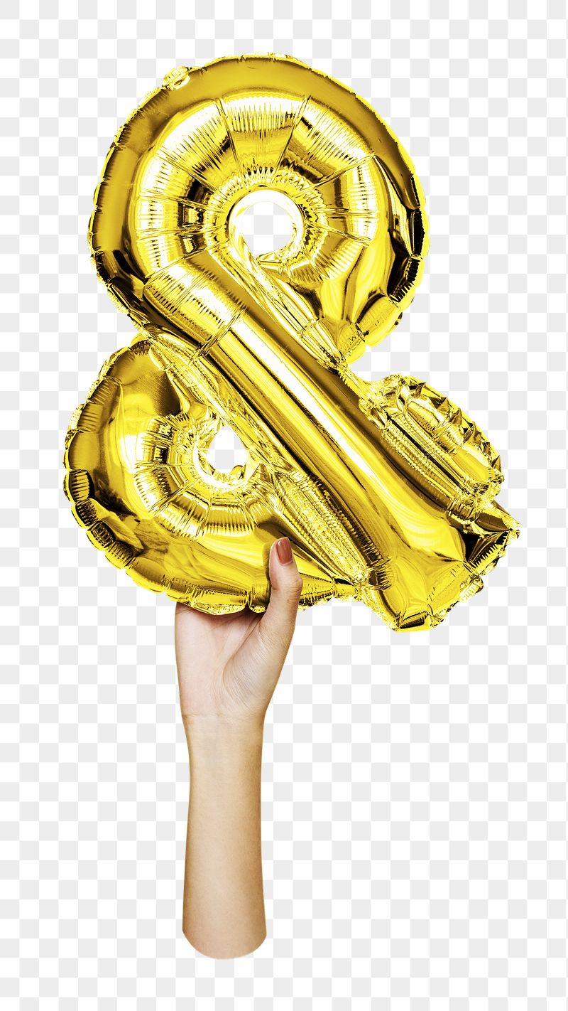 & ampersand symbol png balloon | Free PNG - rawpixel