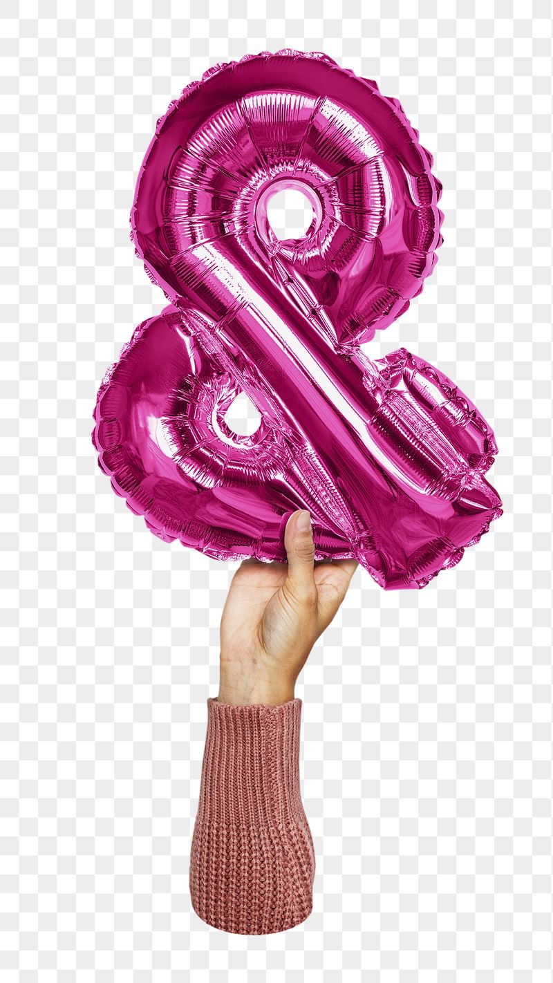 & ampersand symbol png balloon | Free PNG - rawpixel