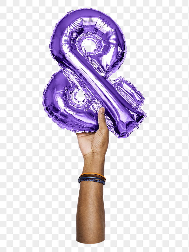 Ampersand symbol png, hand holding | Free PNG - rawpixel