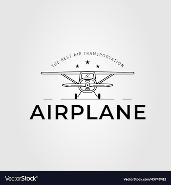 amphibious plane or airplane or aircraft logo