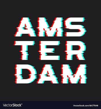  					Amsterdam t-shirt and apparel design with noise vector image														