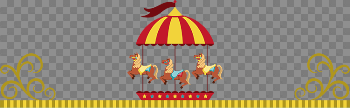 Amusement Park Carousel PNG Background Image
