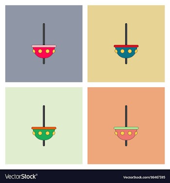 Amusement park circus attraction collection vector image