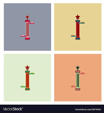 Amusement park circus attraction collection vector image