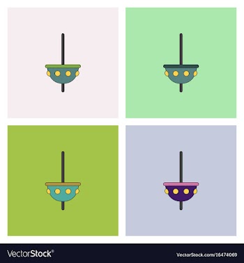 Amusement park circus attraction collection vector image