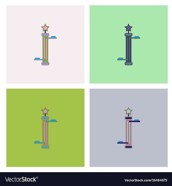 Amusement park circus attraction collection vector image
