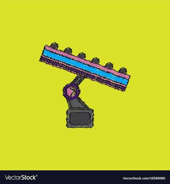 Amusement park circus attraction in hatching style vector image