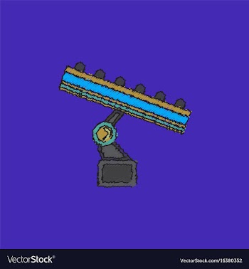 Amusement park circus attraction in hatching style vector image
