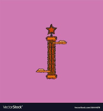 Amusement park circus attraction in hatching style vector image