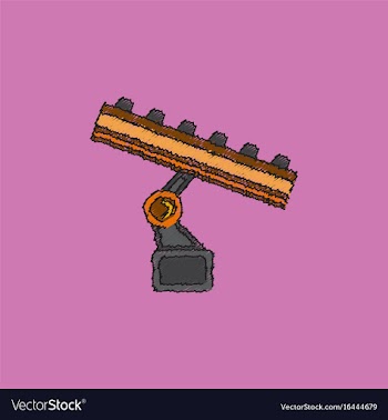 Amusement park circus attraction in hatching style vector image