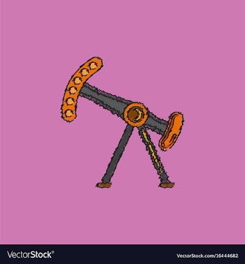 Amusement park circus attraction in hatching style vector image