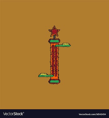 Amusement park circus attraction in hatching style vector image