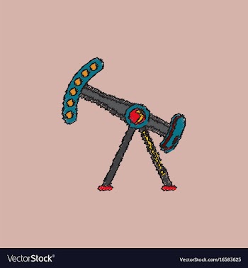 Amusement park circus attraction in hatching style vector image
