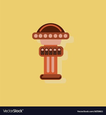Amusement park circus attraction in sticker style vector image