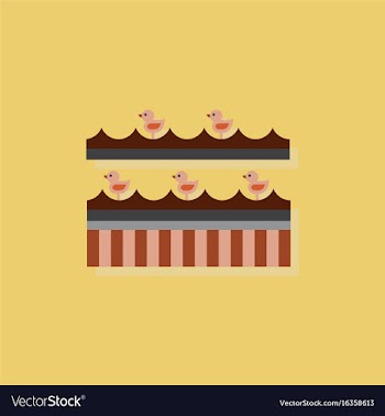 Amusement park circus attraction in sticker style vector image