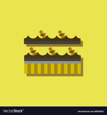 Amusement park circus attraction in sticker style vector image
