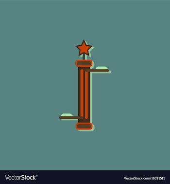 Amusement park circus attraction in sticker style vector image