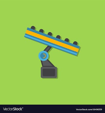 Amusement park circus attraction in sticker style vector image