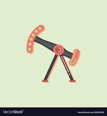 Amusement park circus attraction in sticker style vector image