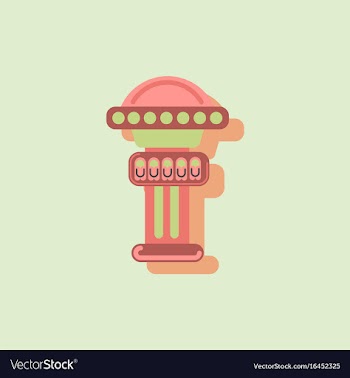 Amusement park circus attraction in sticker style vector image