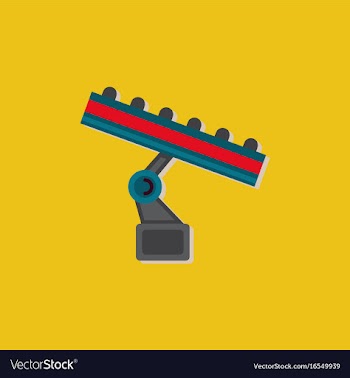 Amusement park circus attraction in sticker style vector image