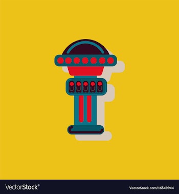 Amusement park circus attraction in sticker style vector image