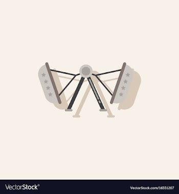 Amusement park circus attraction in sticker style vector image