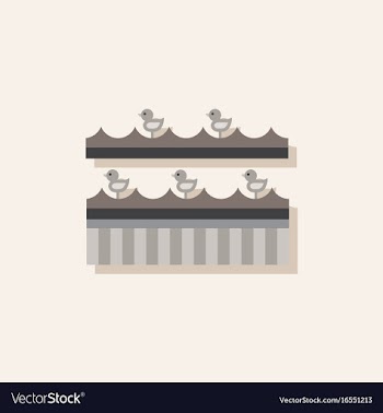 Amusement park circus attraction in sticker style vector image