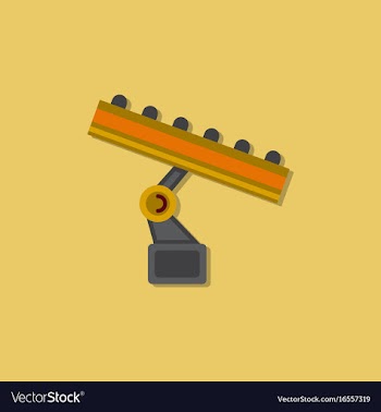 Amusement park circus attraction in sticker style vector image