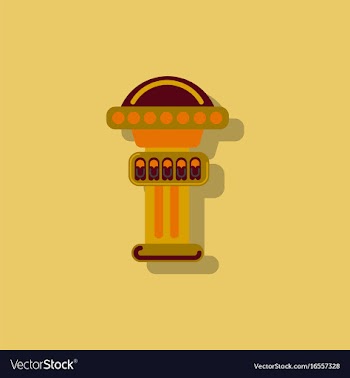 Amusement park circus attraction in sticker style vector image